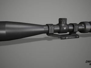 Vortex Crossfire II 4-12x44 and mount Vortex Pro Extended Cantilever 30 mm 3D 模型