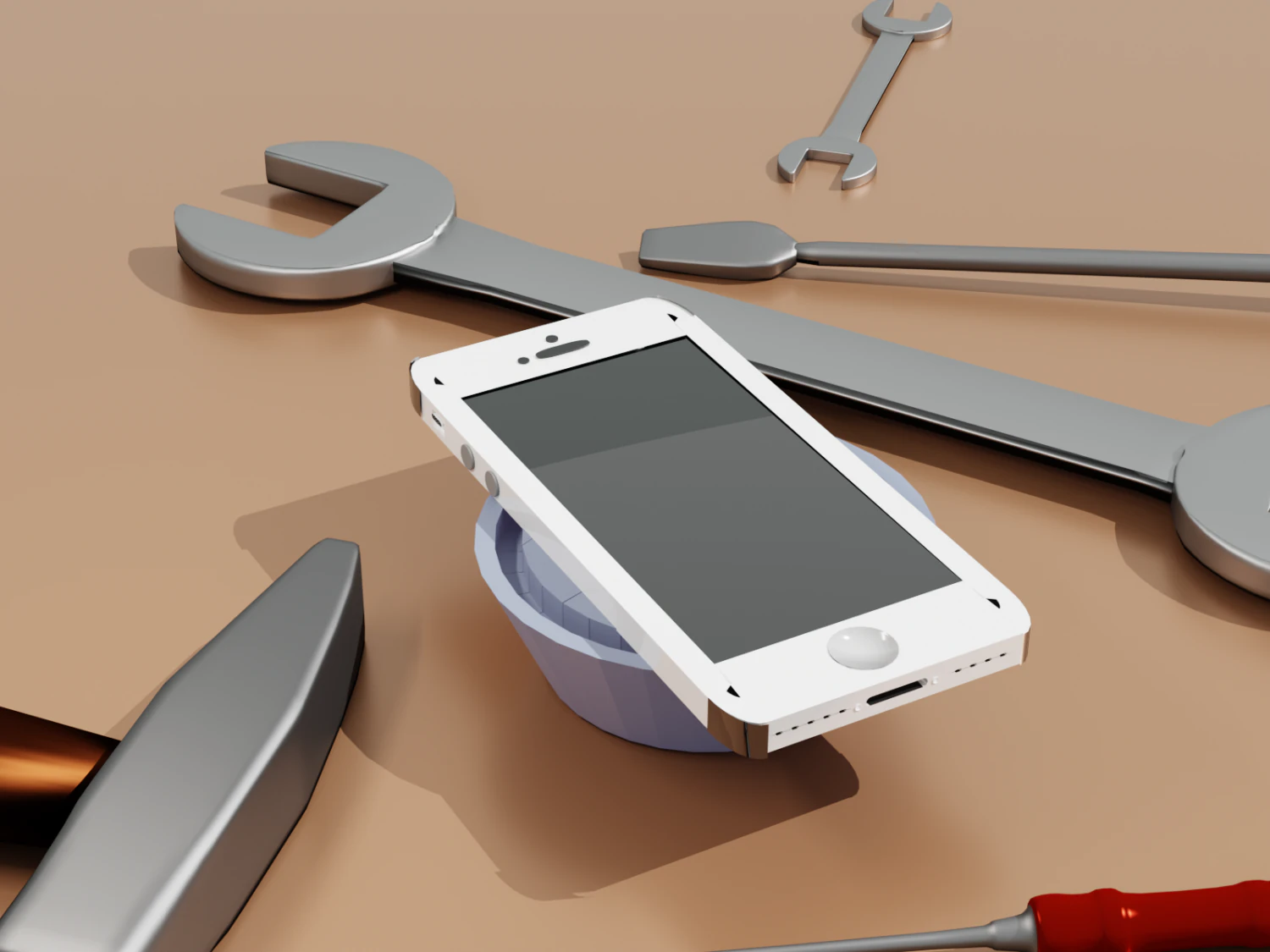 Phone repair 3D Model .c4d .max .obj .3ds .fbx .stl .blend 