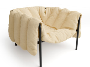 Puffy Lounge Chair Ottoman - HEM 3D मॉडल
