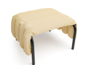 Puffy Lounge Chair Ottoman - HEM 3D मॉडल