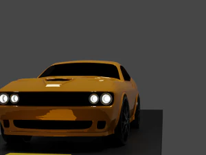 2018 道奇挑战者 SRT 恶魔 3D 模型