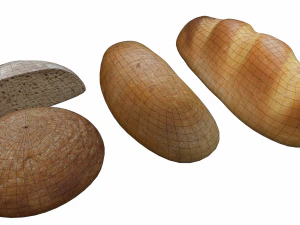 Bread Loaf Pack - Game props 3D Model