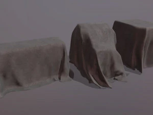 Fabric Covers Pack - Game props 3D Model