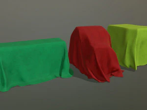 Fabric Covers Pack - Game props 3D Model