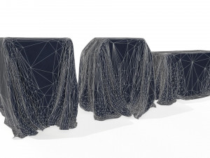 Fabric Covers Pack - Game props Model 3D