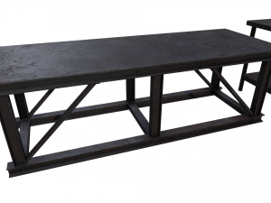 Industrial Metal Tables Pack - Game props Modello 3D