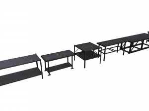 Industrial Metal Tables Pack - Game props Modello 3D