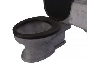 Sink and Toilet - Game props Modelo 3D