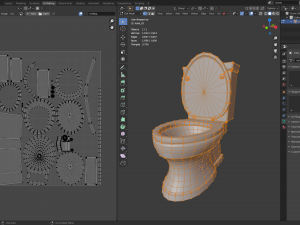 Sink and Toilet - Game props Modelo 3D