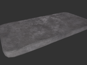 Old Metal Frame Bed - Game props 3D 模型