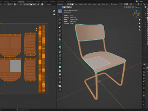 Chair Pack - Game props 3D Model