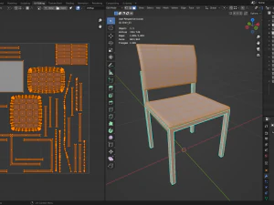 Chair Pack - Game props 3D Model