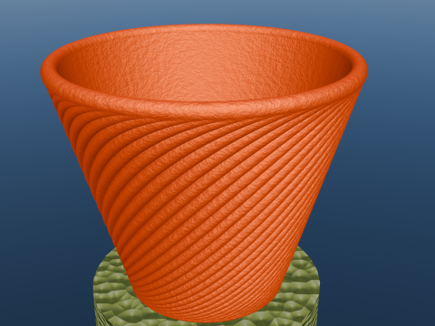 Flower pot 3D-printmodel