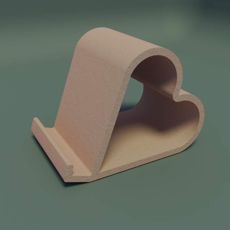 Smartphone stand 3D 프린트 모델 .c4d .max .obj .3ds .fbx .stl .blend 