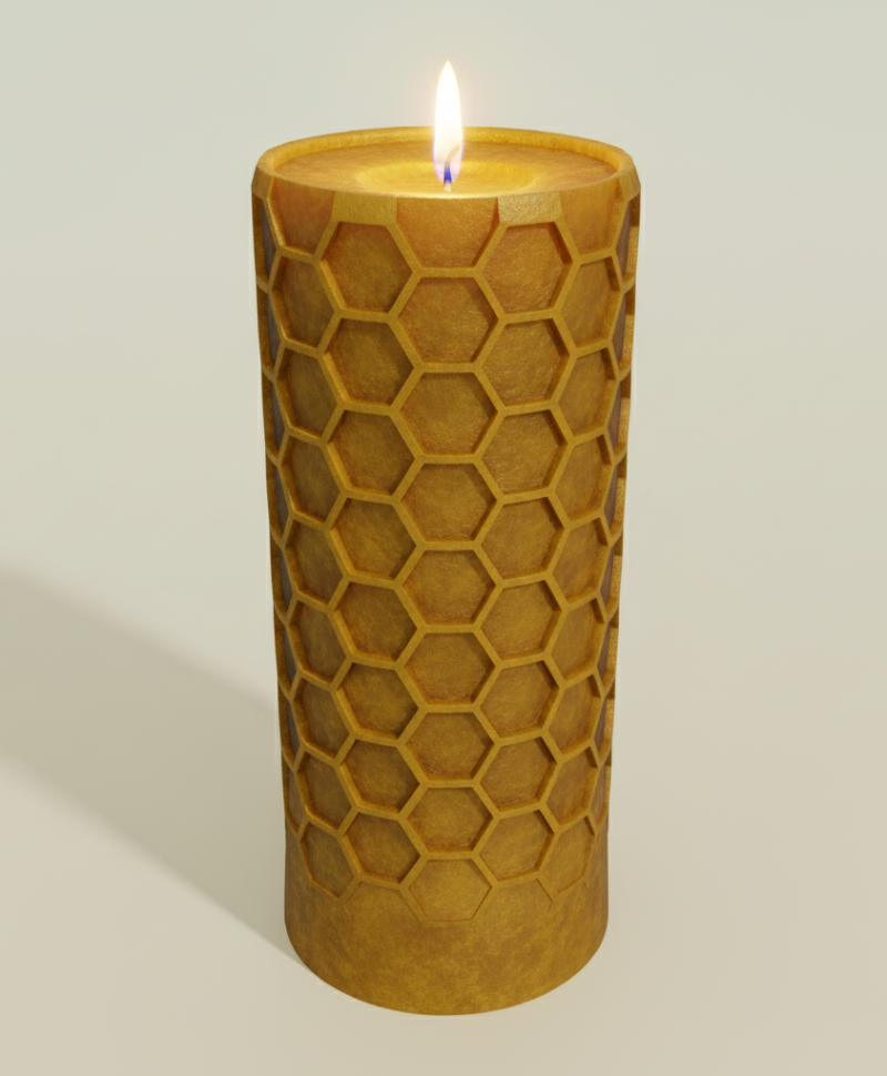 Candle 3D Model .c4d .max .obj .3ds .fbx .stl .blend