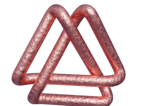 पेनरोज़ त्रिकोण 3D मॉडल