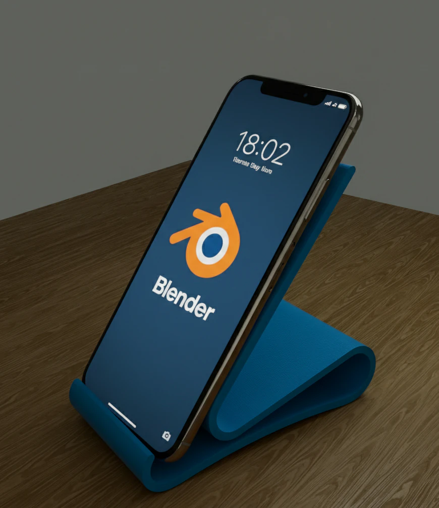 Smartphone stand 3D Print Model .c4d .max .obj .3ds .fbx .stl .blend