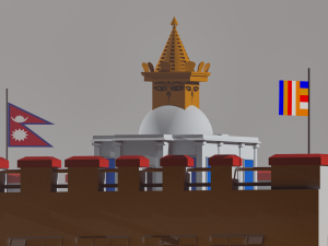 Maya Devi Temple Lumbini Nepal Birthplace of Lord Buddha Modèle 3D