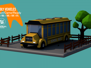 Lowpoly Vehicles Pack - Subdivision-Game-Ready Low-poly 3D Модель