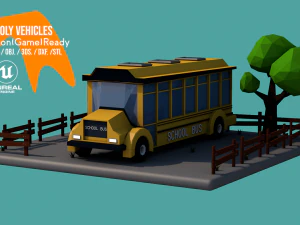 Lowpoly Vehicles Pack - Subdivision-Game-Ready Low-poly 3D Model