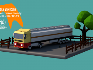 Lowpoly Vehicles Pack - Subdivision-Game-Ready Low-poly 3D Модель