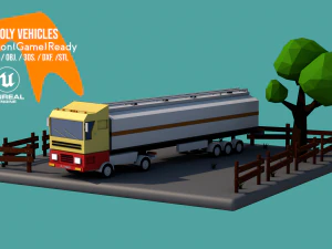 Lowpoly Vehicles Pack - Subdivision-Game-Ready Low-poly 3D Model