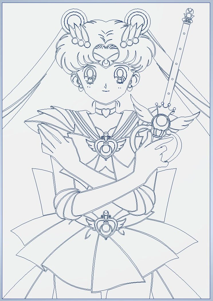 Sailor Moon 3D Print Model .c4d .max .obj .3ds .fbx .stl .blend 
