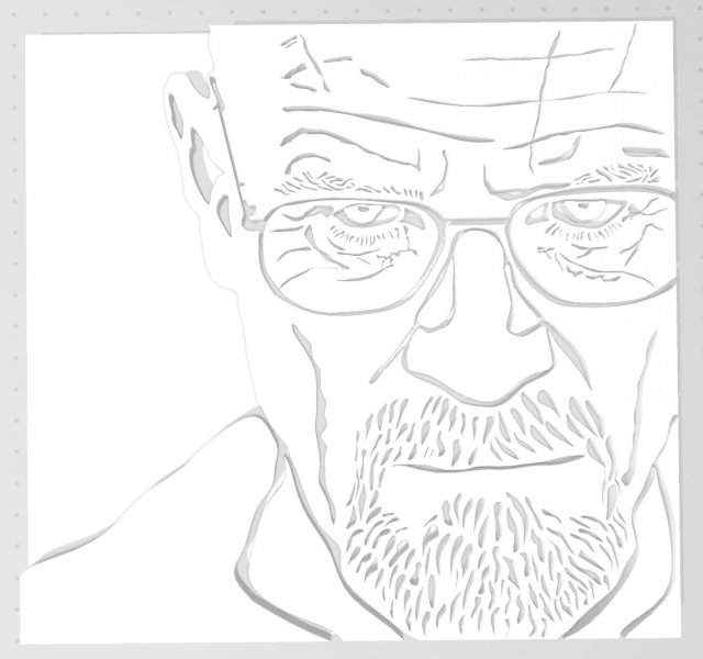 Walter White Heisenberg 3D 프린트 모델 .c4d .max .obj .3ds .fbx .stl .blend 