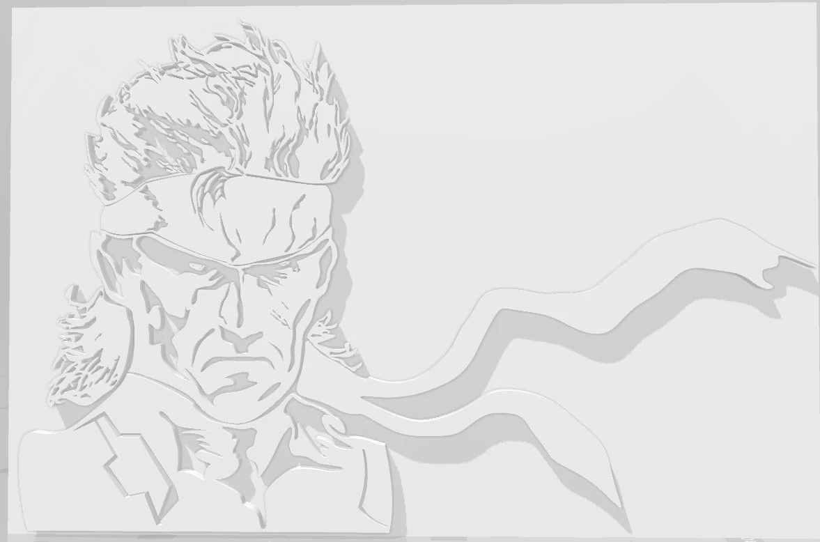 Solid Snake 3D Print Model .c4d .max .obj .3ds .fbx .stl .blend 