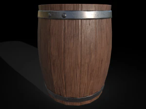 Low poly wooden props pack 3D Model