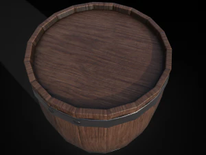 Low poly wooden props pack 3D Model