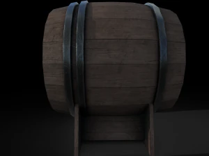 Low poly wooden props pack 3D Model