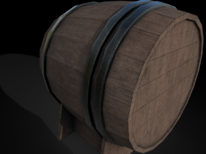 Low poly wooden props pack 3Dモデル