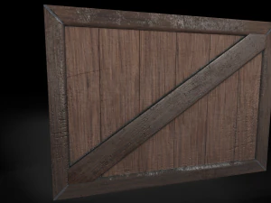 Low poly wooden props pack 3D Model