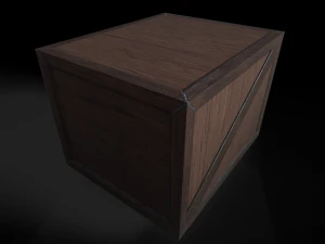 Low poly wooden props pack 3D Model