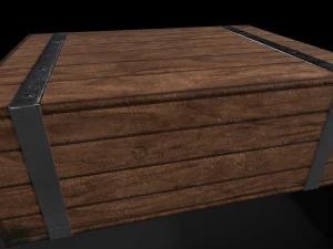 Low poly wooden props pack 3D Model