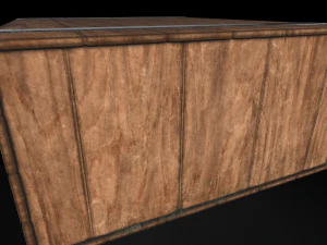 Low poly wooden props pack 3D Model