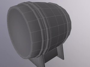 Low poly wooden props pack 3D Model