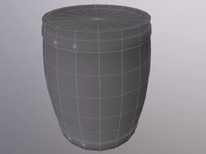 Low poly wooden props pack 3D Model