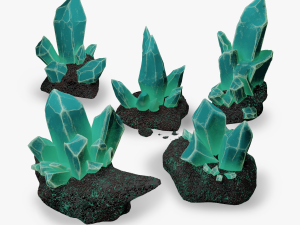 Mineral Crystal set 3D 模型
