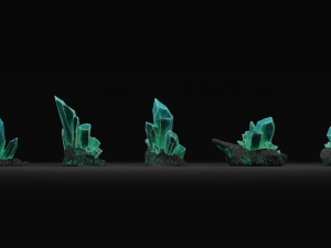 Mineral Crystal set 3D Модель