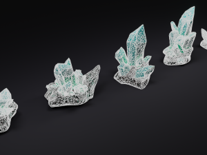 Mineral Crystal set 3D Модель