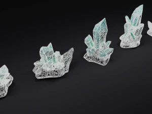 Mineral Crystal set 3D Model
