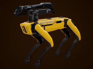 Spot Robot Boston Dynamics com bra&ccedil;o Modelo 3D