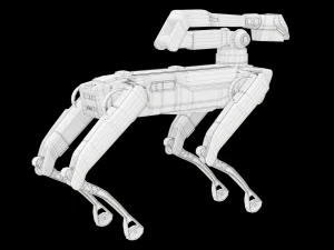 Spot Robot Boston Dynamics com bra&ccedil;o Modelo 3D