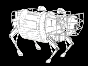 LS3 Robot Boston Dynamics 3D Model