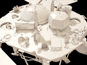 InSight NASA Mars Lander 3D Model
