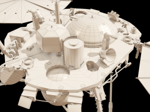 InSight NASA Mars Lander 3D Model