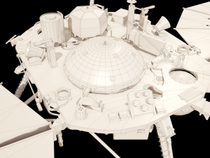 InSight NASA Mars Lander 3D Model