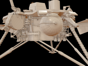 InSight NASA Mars Lander 3D Model